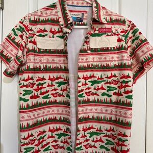Magellan Outdoors Holiday Red and Green Shirt